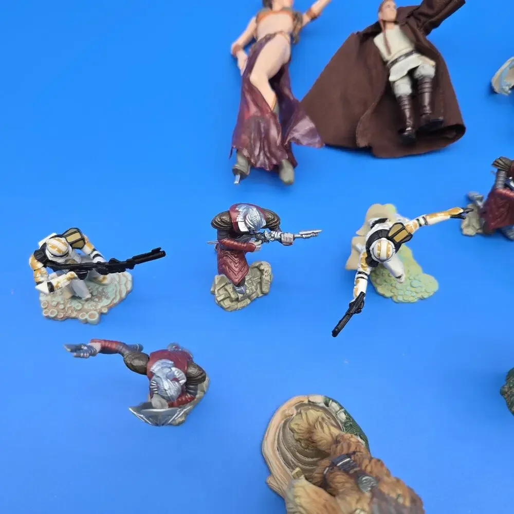 Star Wars Unleashed Figure Lot Mixed Clones Wookiees Battle Diorama Pieces